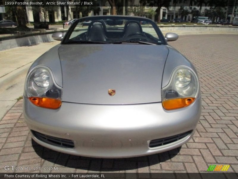 Arctic Silver Metallic / Black 1999 Porsche Boxster