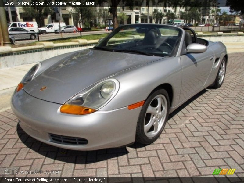 Arctic Silver Metallic / Black 1999 Porsche Boxster