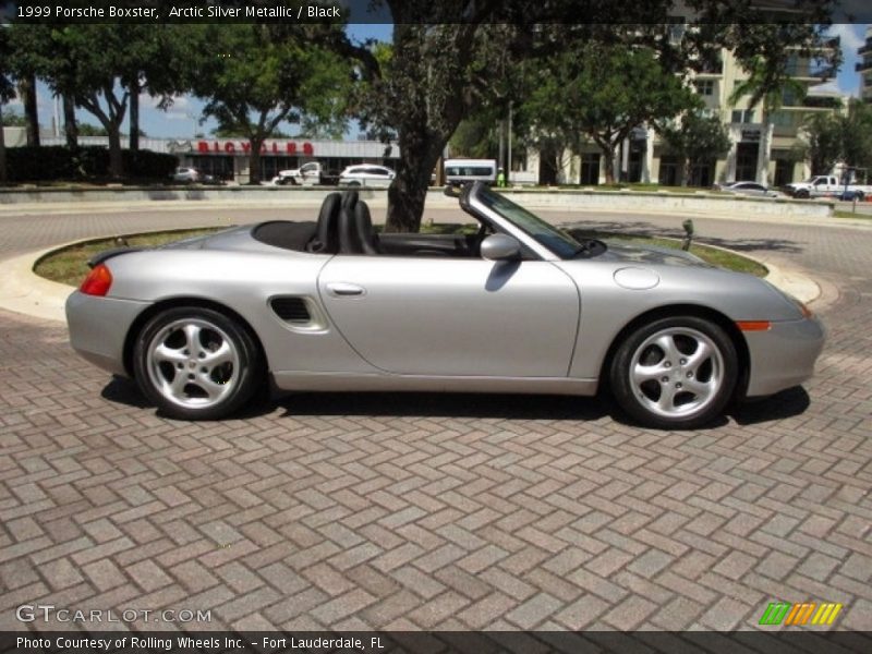 Arctic Silver Metallic / Black 1999 Porsche Boxster