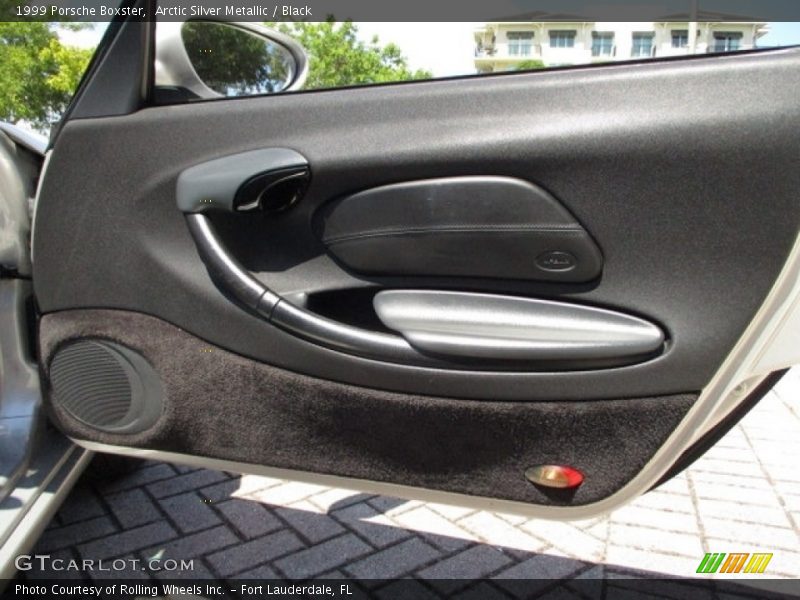Arctic Silver Metallic / Black 1999 Porsche Boxster