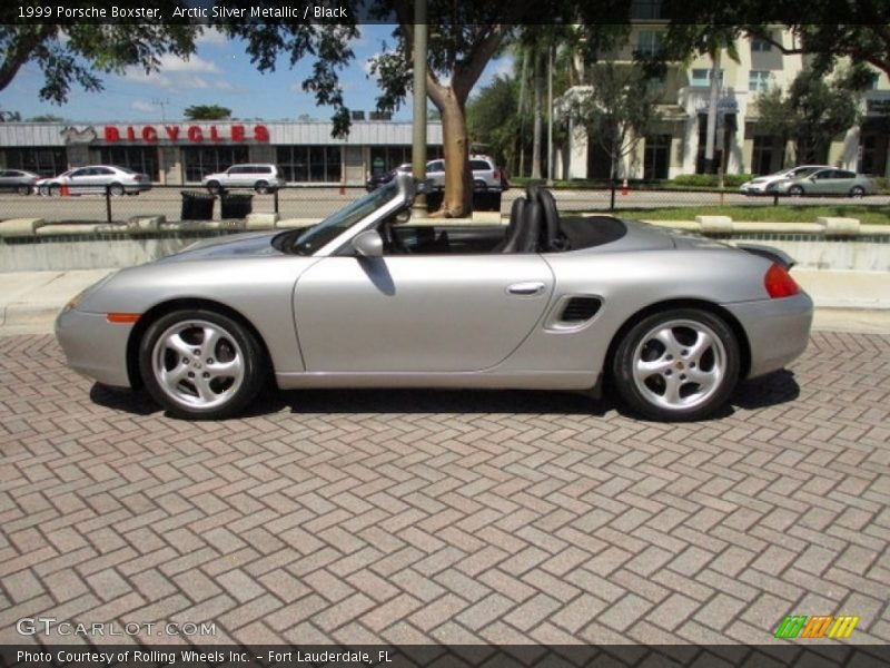 Arctic Silver Metallic / Black 1999 Porsche Boxster