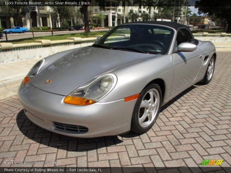Arctic Silver Metallic / Black 1999 Porsche Boxster