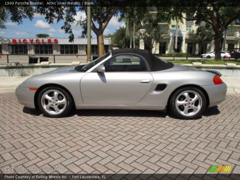 Arctic Silver Metallic / Black 1999 Porsche Boxster