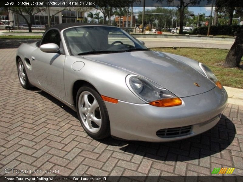 Arctic Silver Metallic / Black 1999 Porsche Boxster