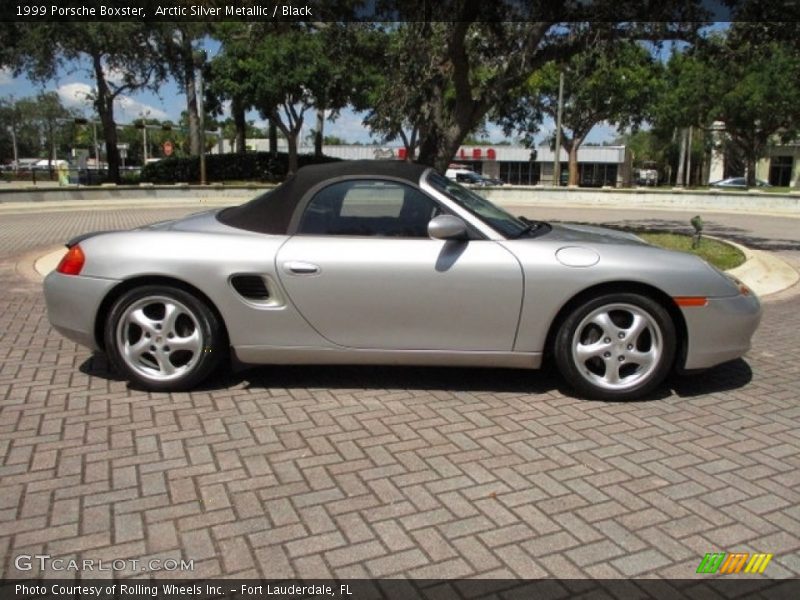 Arctic Silver Metallic / Black 1999 Porsche Boxster