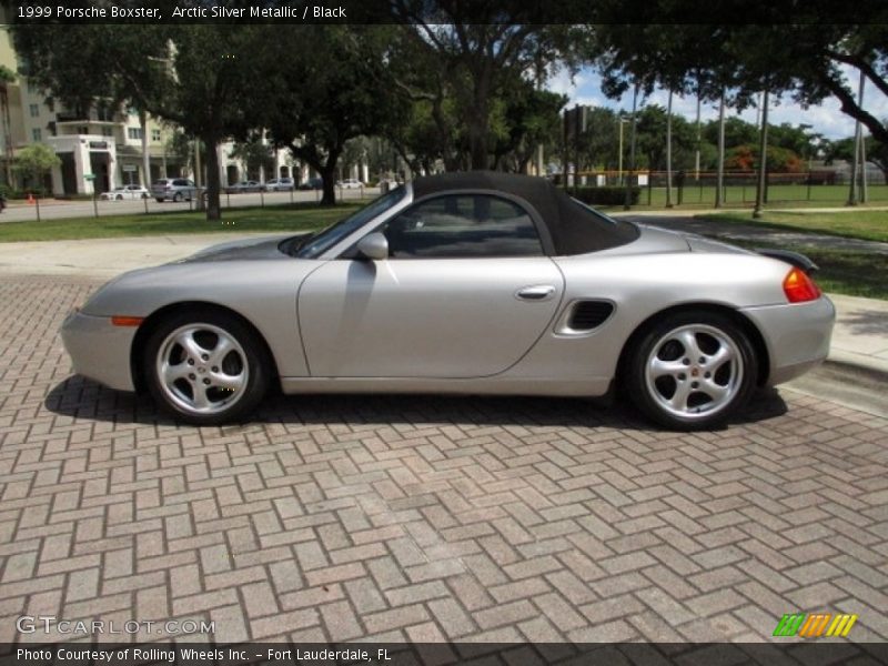 Arctic Silver Metallic / Black 1999 Porsche Boxster