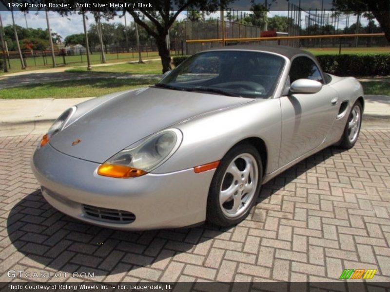 Arctic Silver Metallic / Black 1999 Porsche Boxster