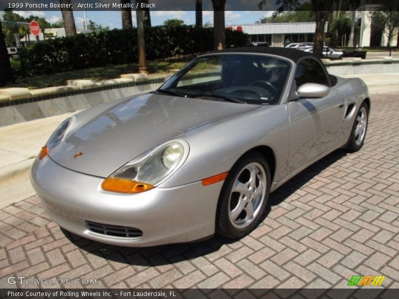 Arctic Silver Metallic / Black 1999 Porsche Boxster