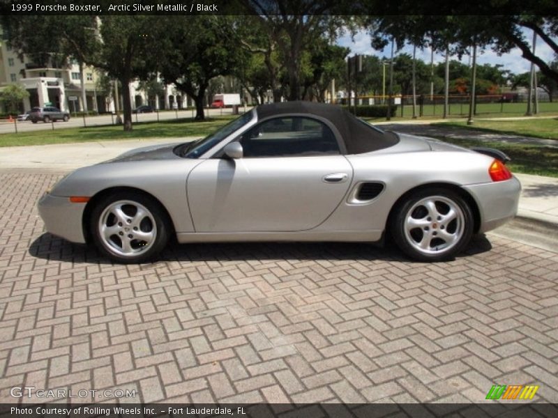 Arctic Silver Metallic / Black 1999 Porsche Boxster
