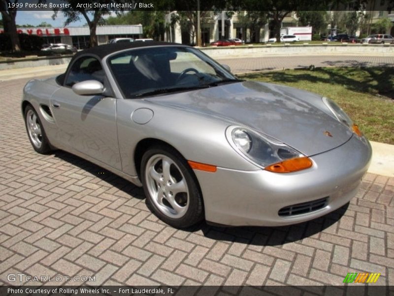 Arctic Silver Metallic / Black 1999 Porsche Boxster