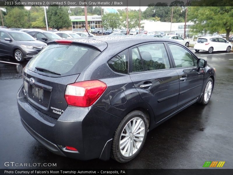 Dark Gray Metallic / Black 2013 Subaru Impreza 2.0i Limited 5 Door