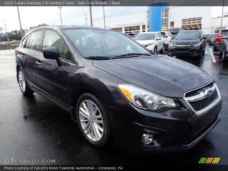 Dark Gray Metallic / Black 2013 Subaru Impreza 2.0i Limited 5 Door