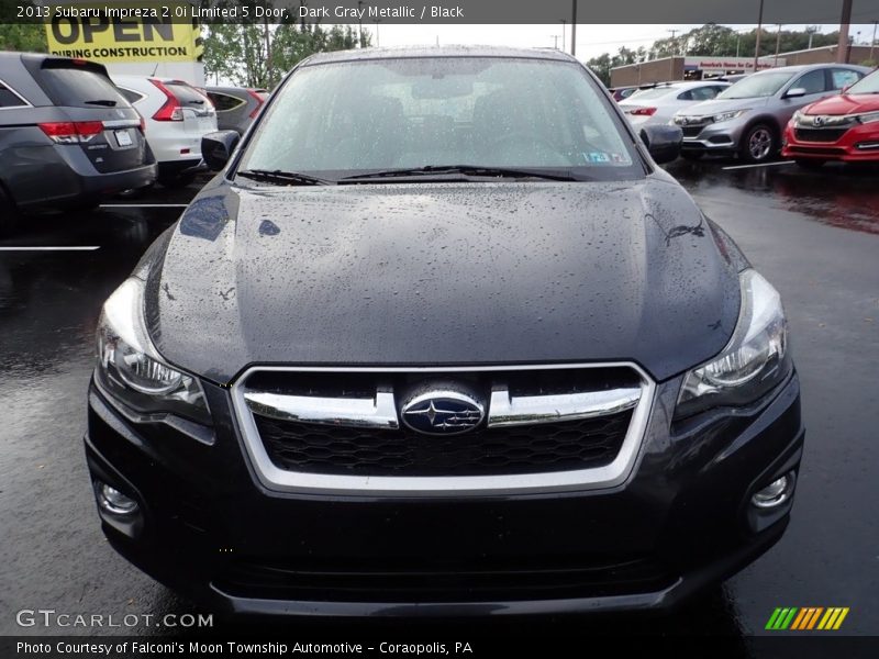 Dark Gray Metallic / Black 2013 Subaru Impreza 2.0i Limited 5 Door