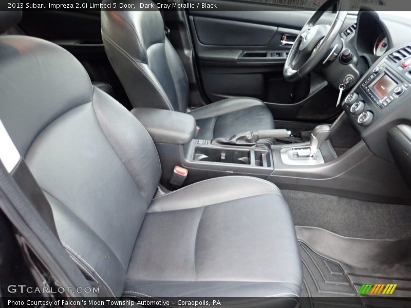 Dark Gray Metallic / Black 2013 Subaru Impreza 2.0i Limited 5 Door