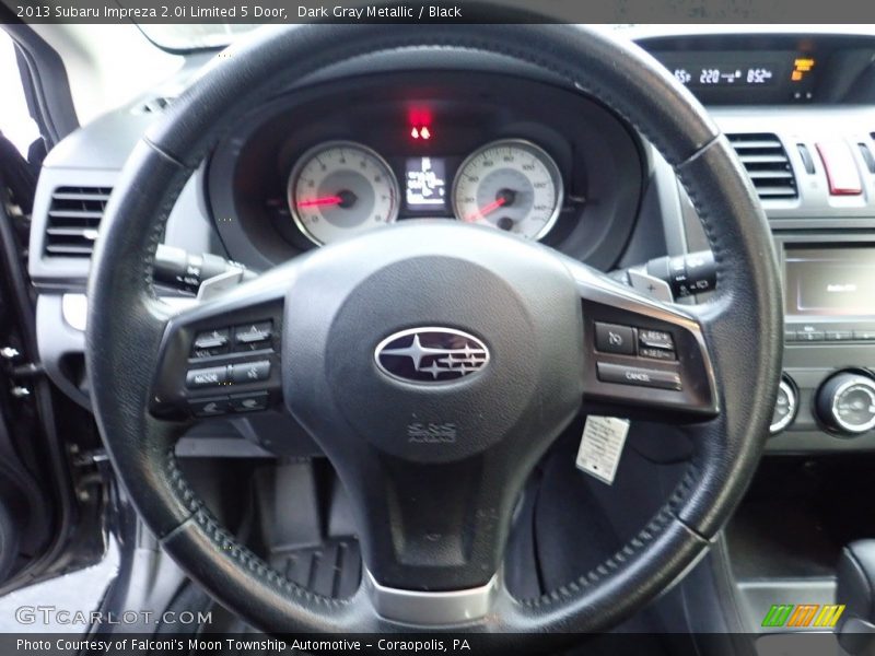 Dark Gray Metallic / Black 2013 Subaru Impreza 2.0i Limited 5 Door