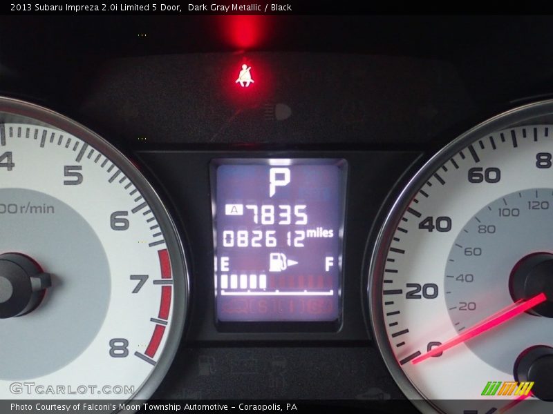 Dark Gray Metallic / Black 2013 Subaru Impreza 2.0i Limited 5 Door