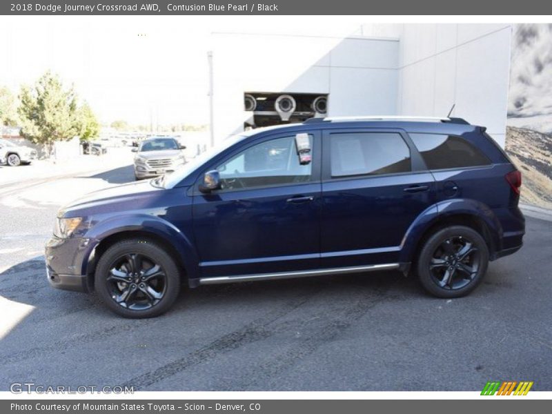 Contusion Blue Pearl / Black 2018 Dodge Journey Crossroad AWD