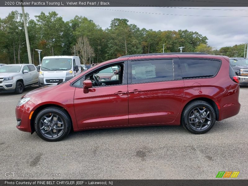 Velvet Red Pearl / Black 2020 Chrysler Pacifica Touring L