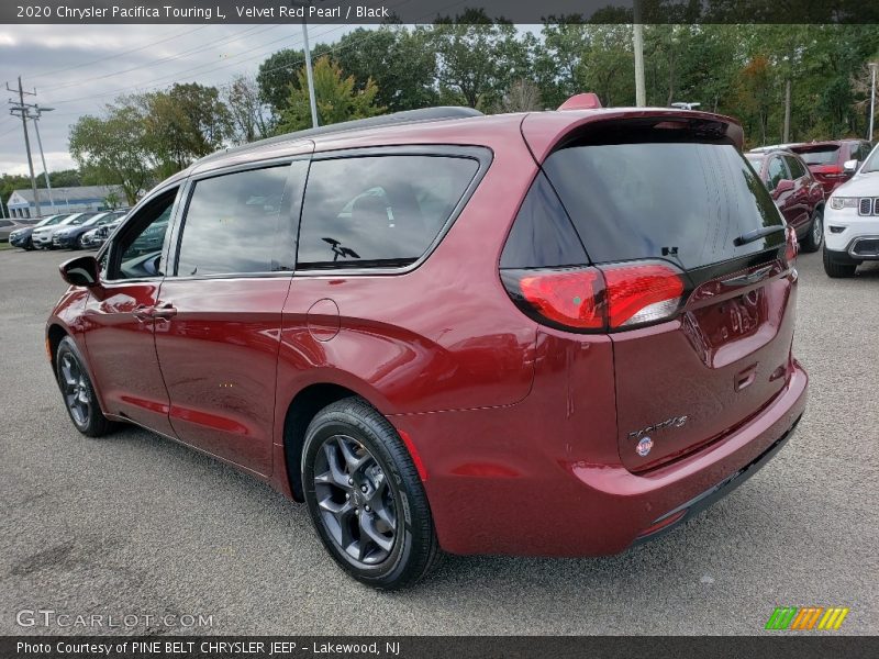 Velvet Red Pearl / Black 2020 Chrysler Pacifica Touring L