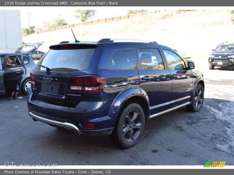 Contusion Blue Pearl / Black 2018 Dodge Journey Crossroad AWD