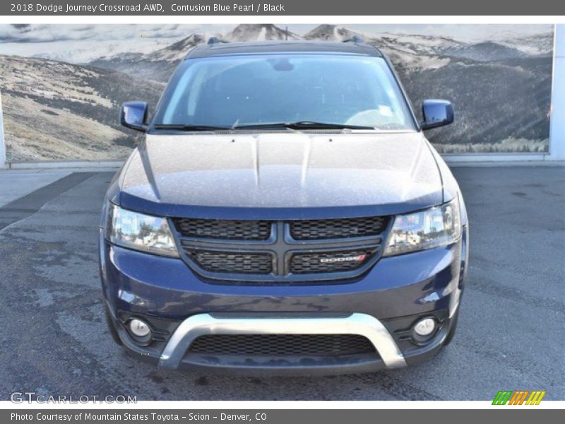 Contusion Blue Pearl / Black 2018 Dodge Journey Crossroad AWD
