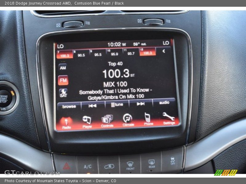 Contusion Blue Pearl / Black 2018 Dodge Journey Crossroad AWD