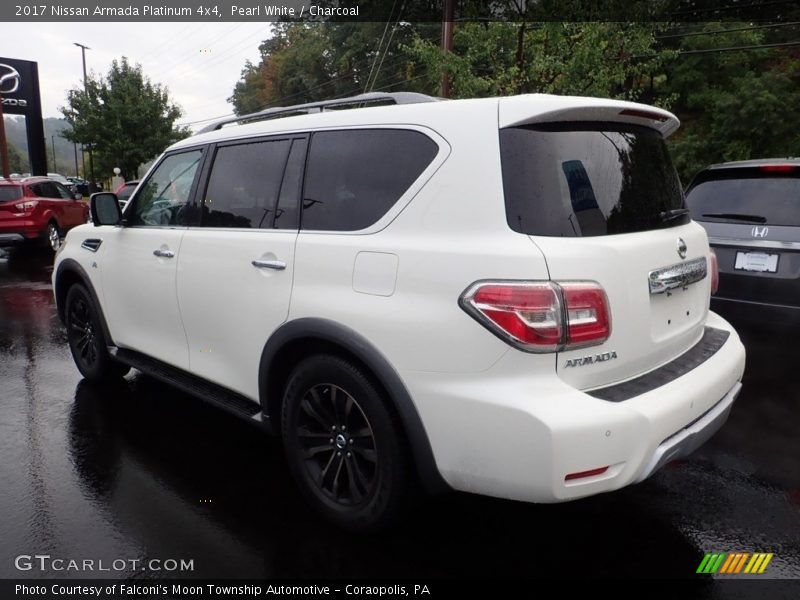 Pearl White / Charcoal 2017 Nissan Armada Platinum 4x4