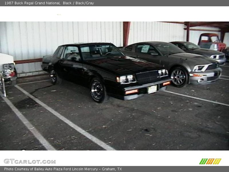 Black / Black/Gray 1987 Buick Regal Grand National
