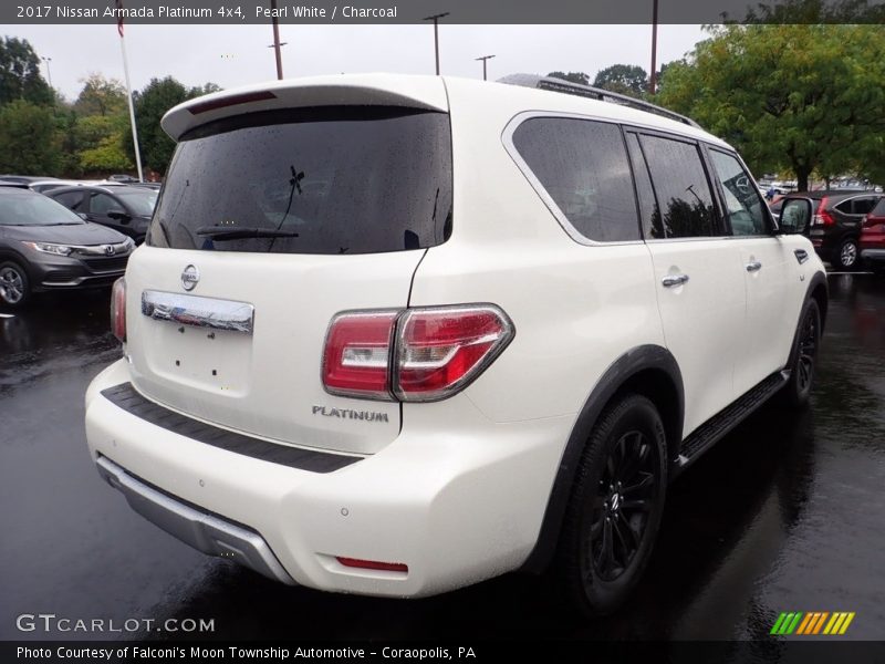 Pearl White / Charcoal 2017 Nissan Armada Platinum 4x4