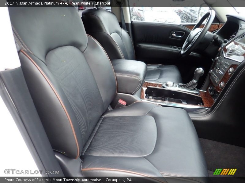 Pearl White / Charcoal 2017 Nissan Armada Platinum 4x4