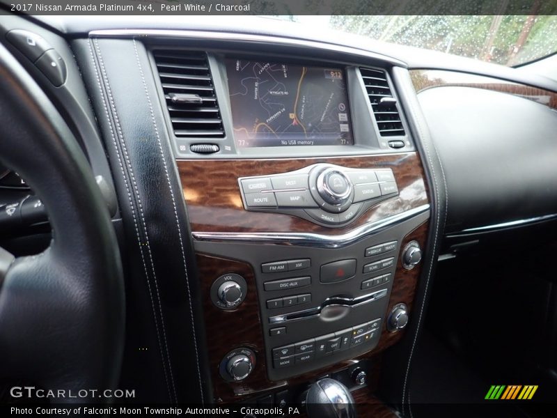Pearl White / Charcoal 2017 Nissan Armada Platinum 4x4