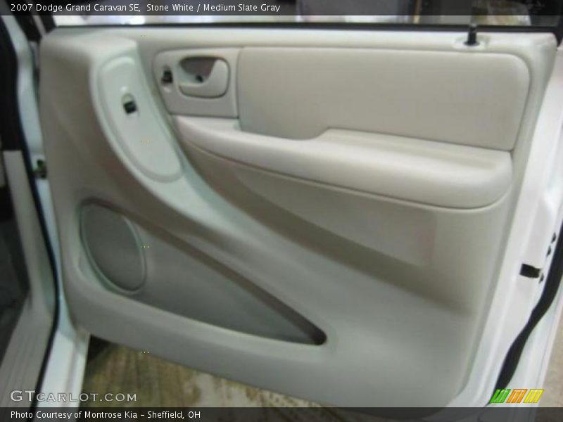Stone White / Medium Slate Gray 2007 Dodge Grand Caravan SE