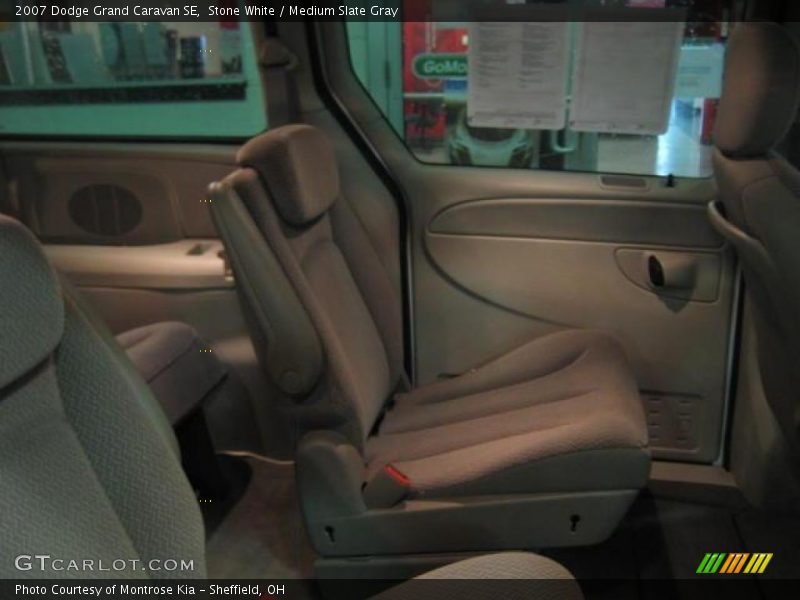 Stone White / Medium Slate Gray 2007 Dodge Grand Caravan SE
