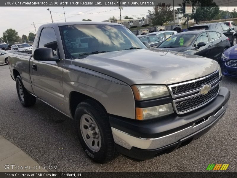 Doeskin Tan / Dark Charcoal 2007 Chevrolet Silverado 1500 Work Truck Regular Cab