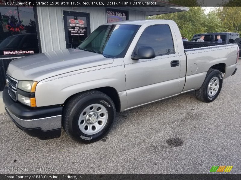 Doeskin Tan / Dark Charcoal 2007 Chevrolet Silverado 1500 Work Truck Regular Cab