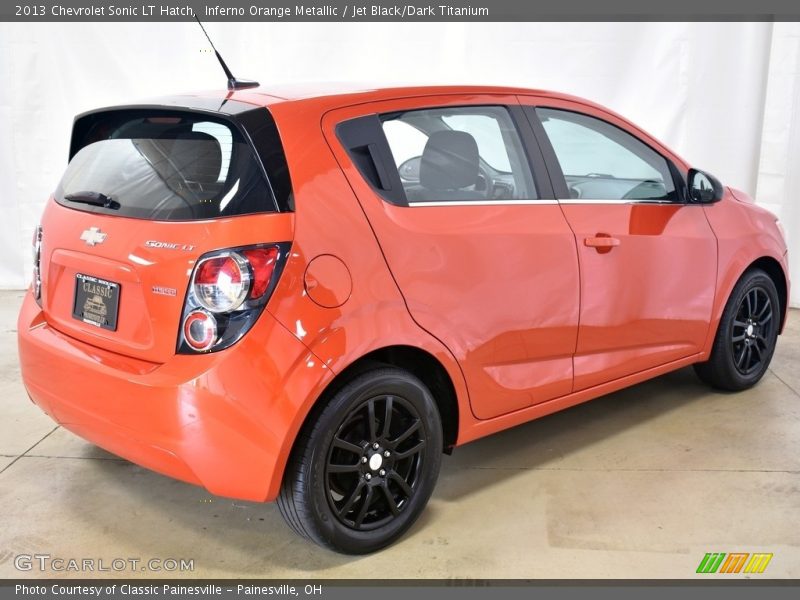 Inferno Orange Metallic / Jet Black/Dark Titanium 2013 Chevrolet Sonic LT Hatch