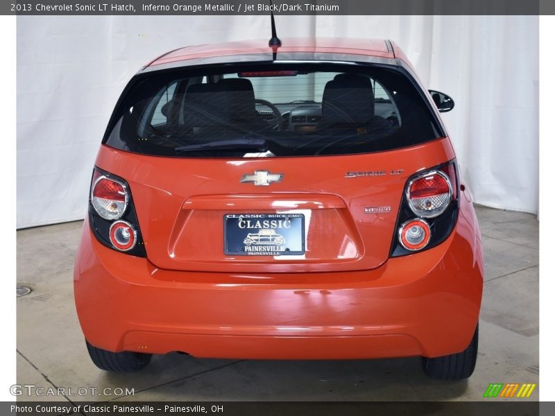 Inferno Orange Metallic / Jet Black/Dark Titanium 2013 Chevrolet Sonic LT Hatch