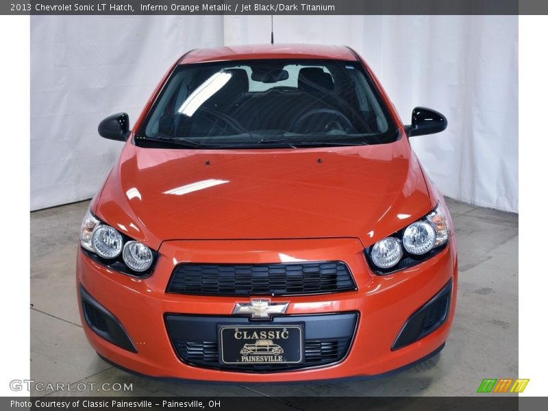 Inferno Orange Metallic / Jet Black/Dark Titanium 2013 Chevrolet Sonic LT Hatch