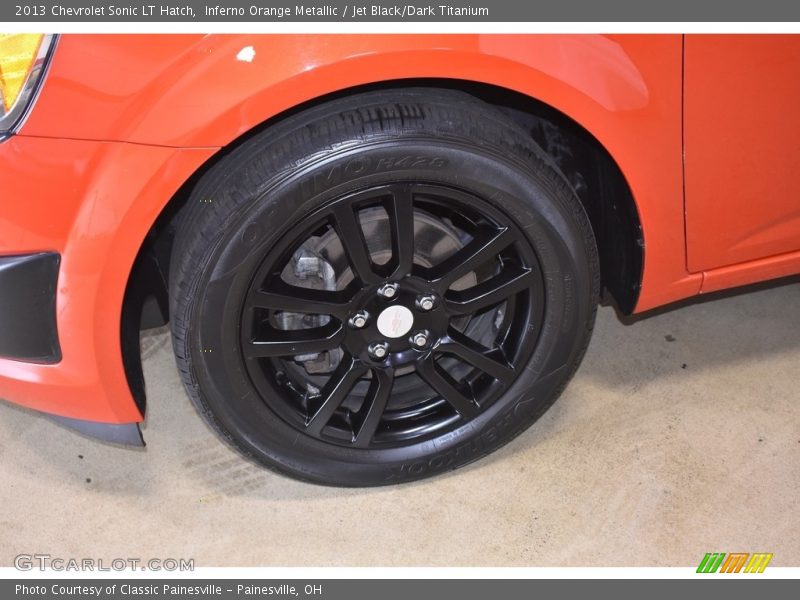 Inferno Orange Metallic / Jet Black/Dark Titanium 2013 Chevrolet Sonic LT Hatch