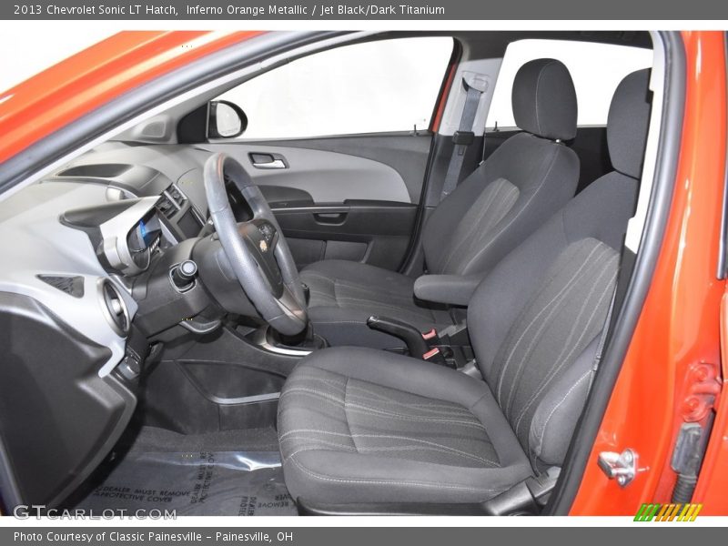 Inferno Orange Metallic / Jet Black/Dark Titanium 2013 Chevrolet Sonic LT Hatch