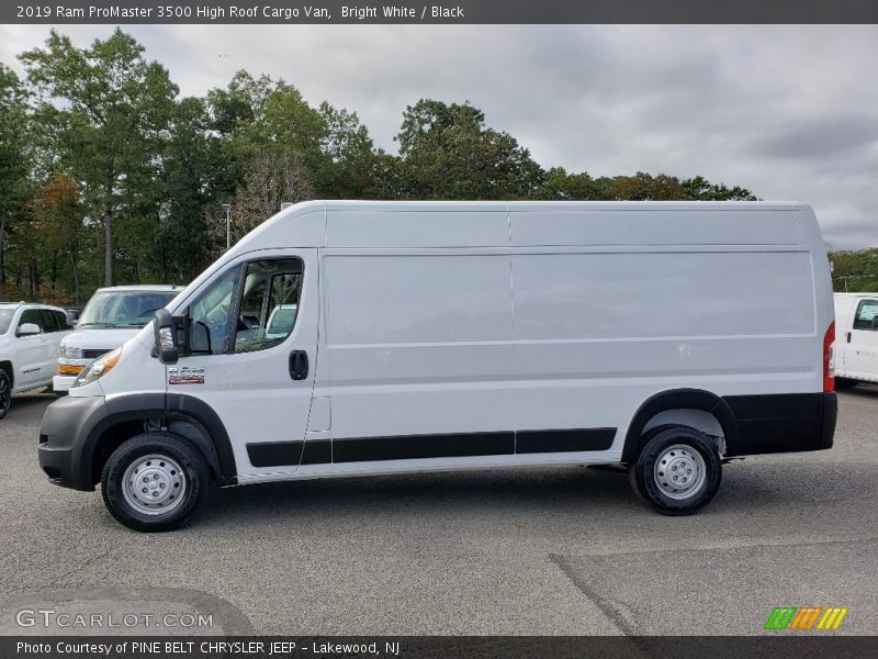 Bright White / Black 2019 Ram ProMaster 3500 High Roof Cargo Van