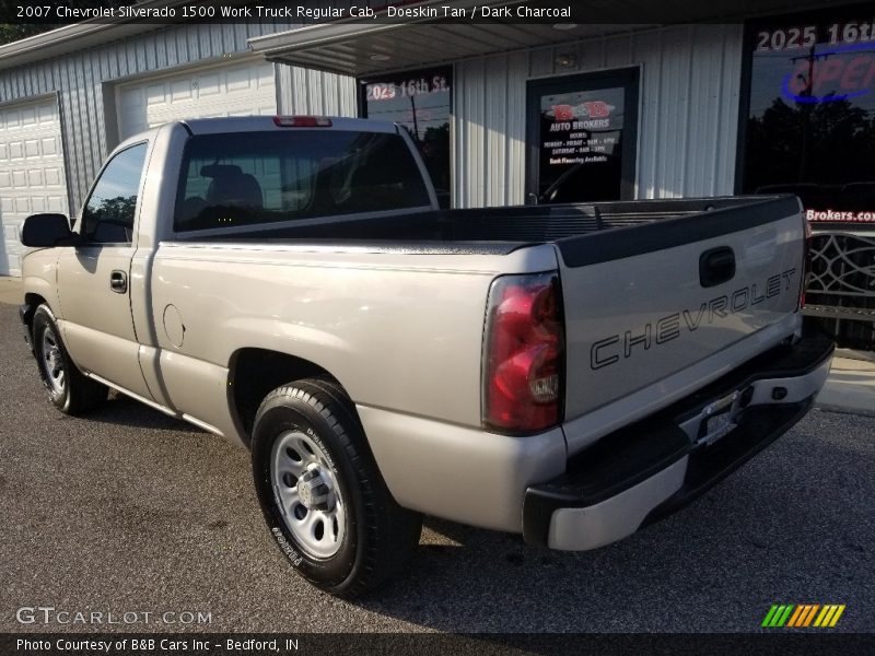 Doeskin Tan / Dark Charcoal 2007 Chevrolet Silverado 1500 Work Truck Regular Cab