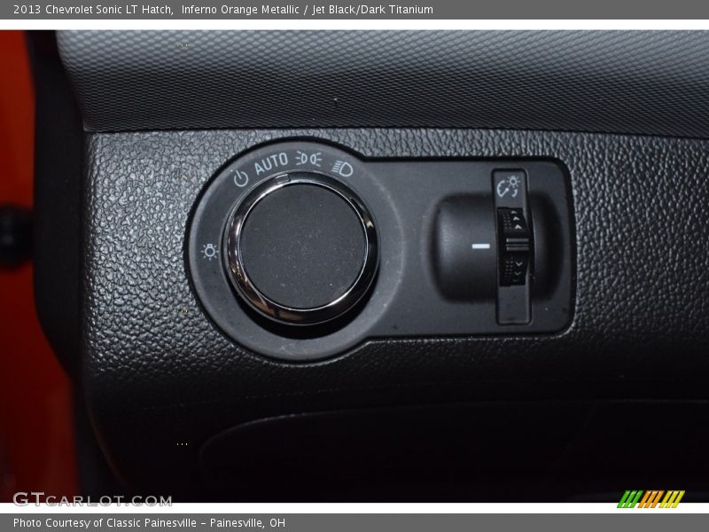 Inferno Orange Metallic / Jet Black/Dark Titanium 2013 Chevrolet Sonic LT Hatch