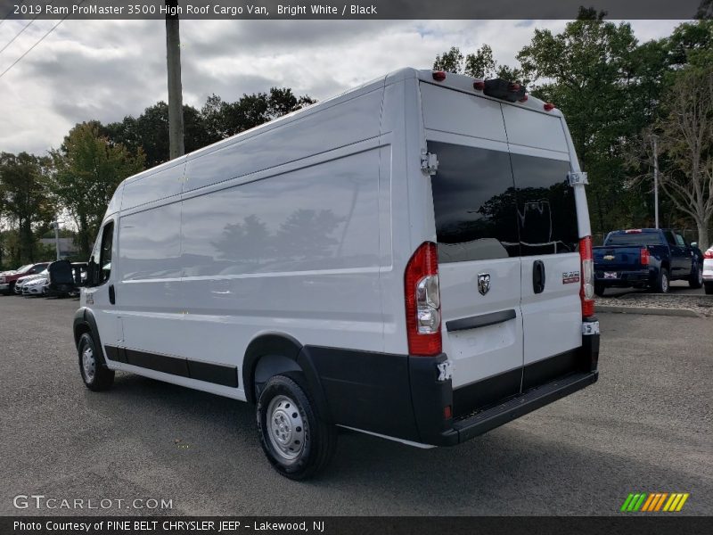 Bright White / Black 2019 Ram ProMaster 3500 High Roof Cargo Van