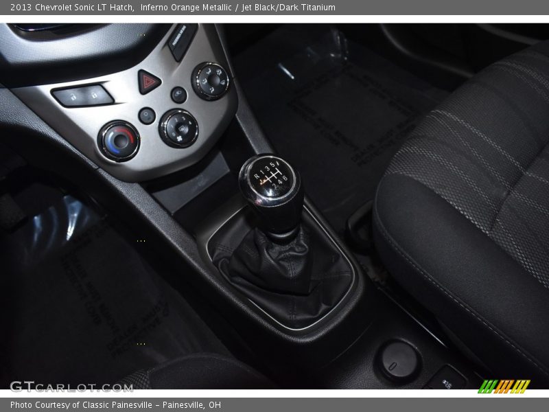 Inferno Orange Metallic / Jet Black/Dark Titanium 2013 Chevrolet Sonic LT Hatch