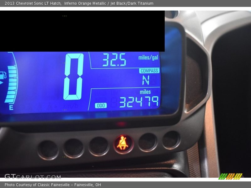 Inferno Orange Metallic / Jet Black/Dark Titanium 2013 Chevrolet Sonic LT Hatch