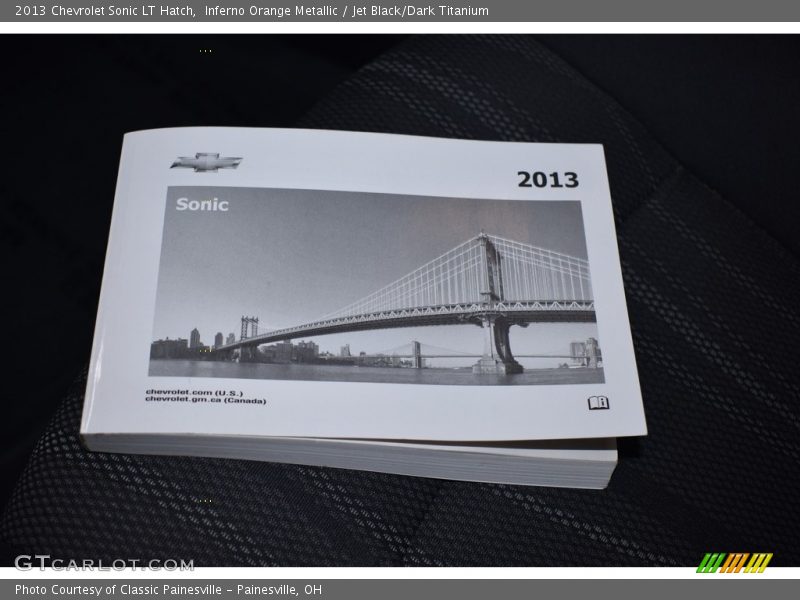 Inferno Orange Metallic / Jet Black/Dark Titanium 2013 Chevrolet Sonic LT Hatch