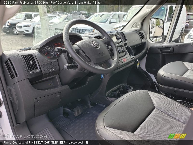 Bright White / Black 2019 Ram ProMaster 3500 High Roof Cargo Van