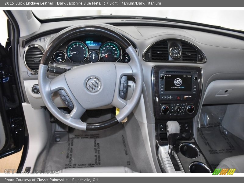 Dark Sapphire Blue Metallic / Light Titanium/Dark Titanium 2015 Buick Enclave Leather