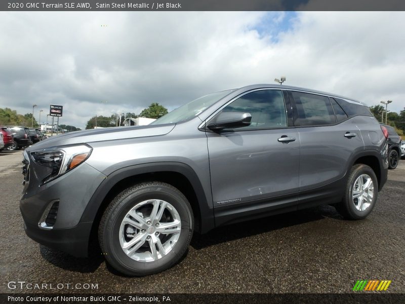 Satin Steel Metallic / Jet Black 2020 GMC Terrain SLE AWD